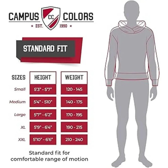 NEW Campus Colors Los Angeles Chargers Hoodie Sweatshirt Gray Mens Size Medium - Picture 4 of 5